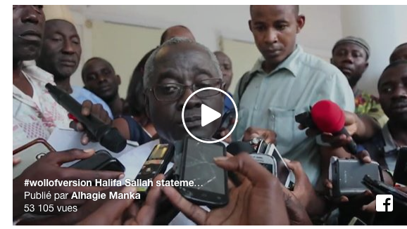 Vidéo: déclaration du vice Président de la Gambie Halifa Sallah sur le résultat de la rencontre avec la #CEDEAO