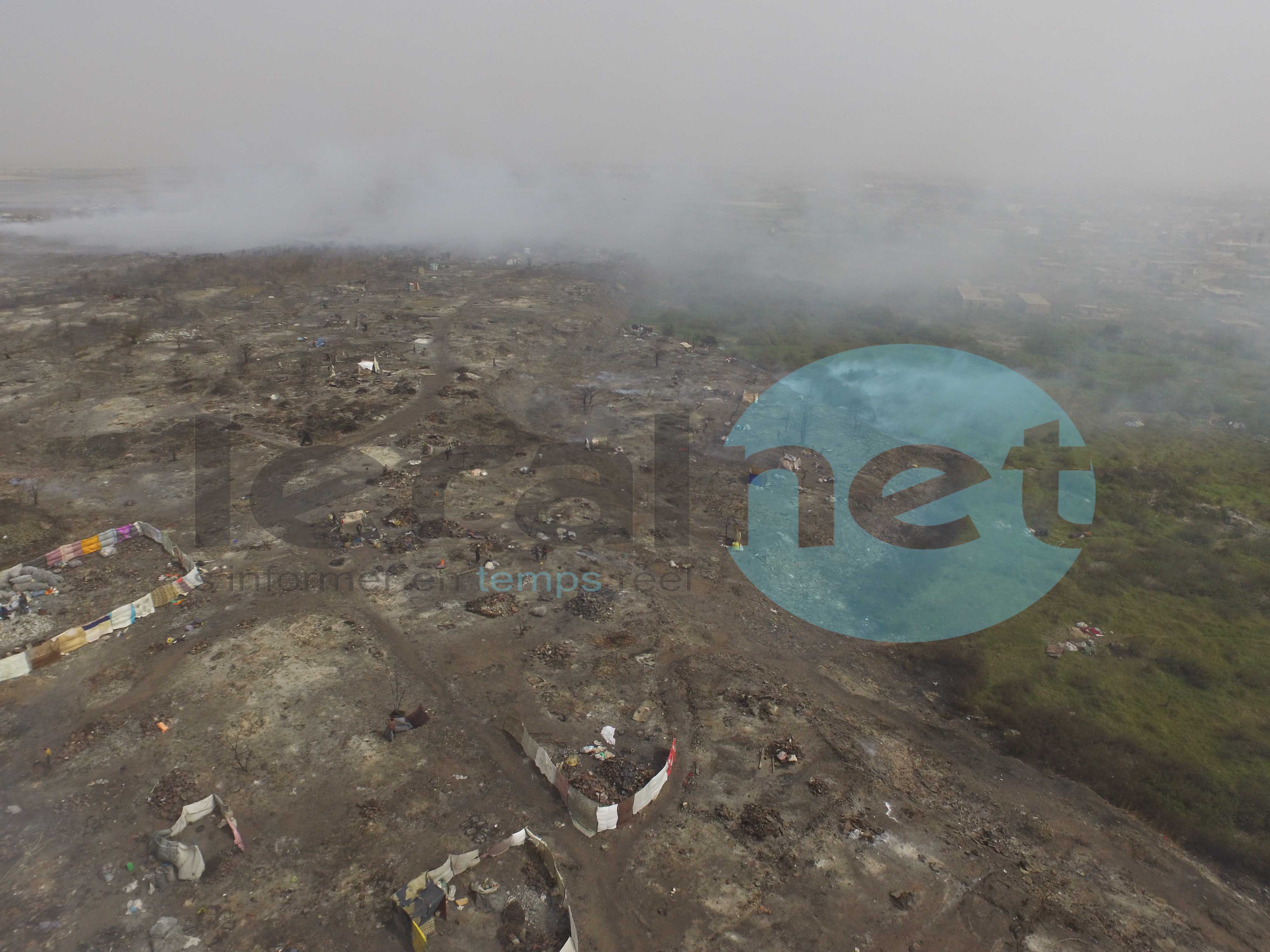 Voici les images prises par un drone, Mbeubeuss après l'incendie du jeudi dernier!!