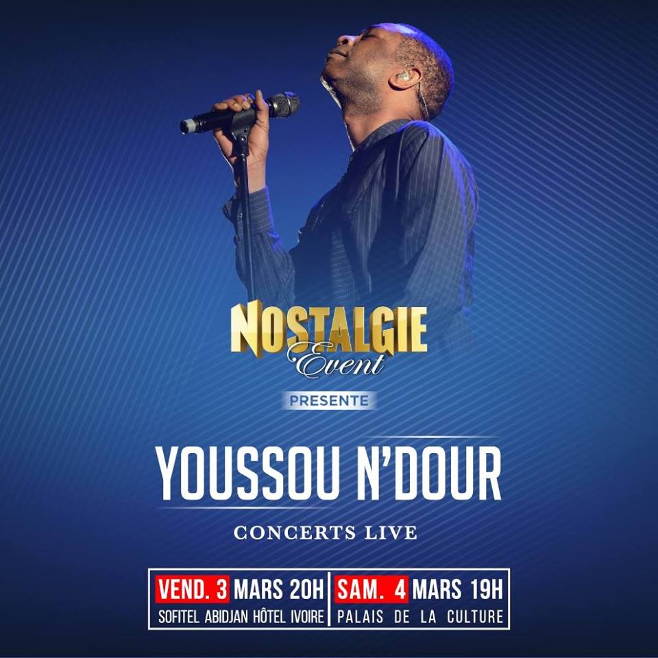 Yousou Ndour en concert Live à Abidjan ces 3 et 4 mars