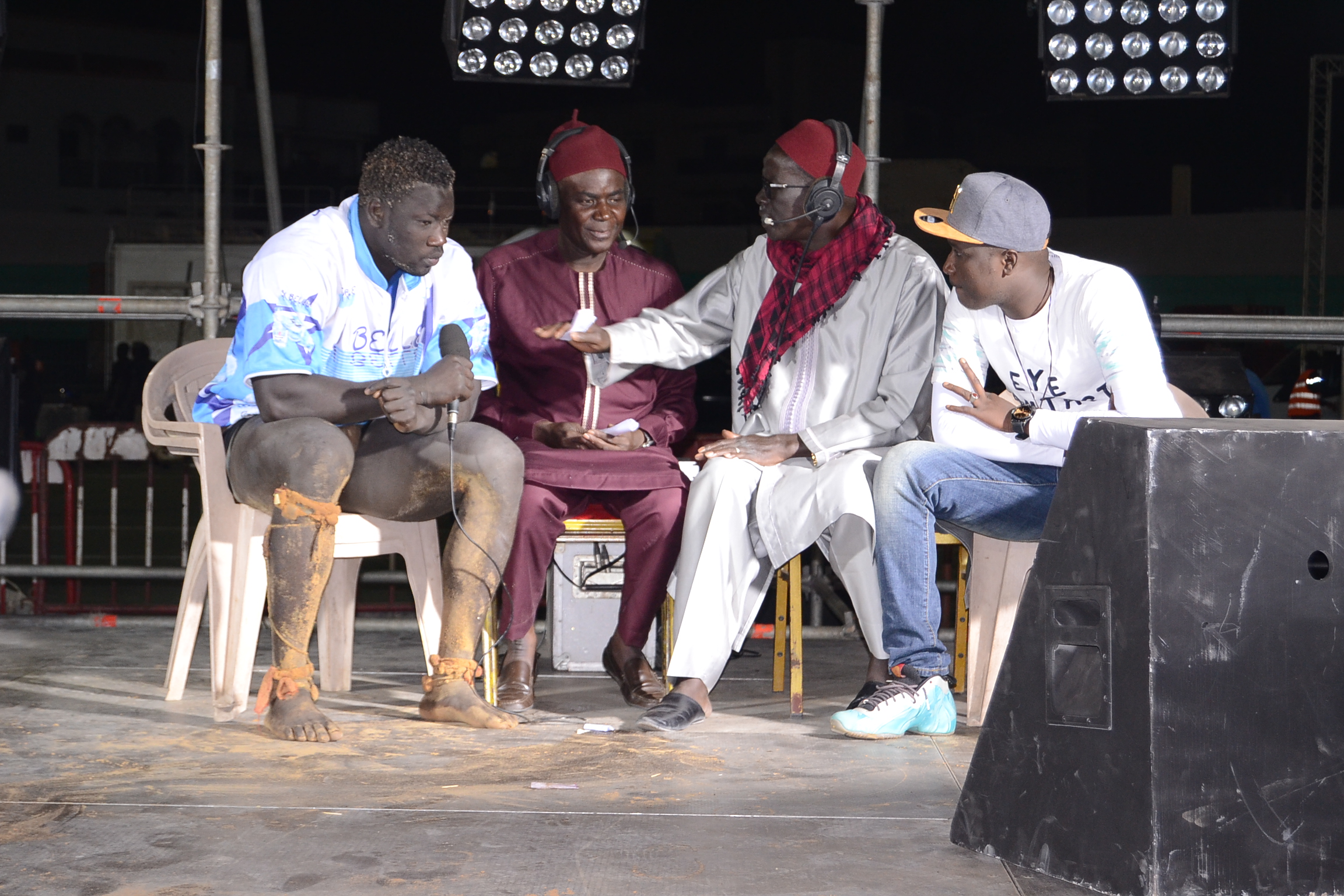 En images du combat de lutte Boy Niang vs Gouy Gui par PAF PRODUCTION de Pape Abdou Fall au stade Demba Diop.