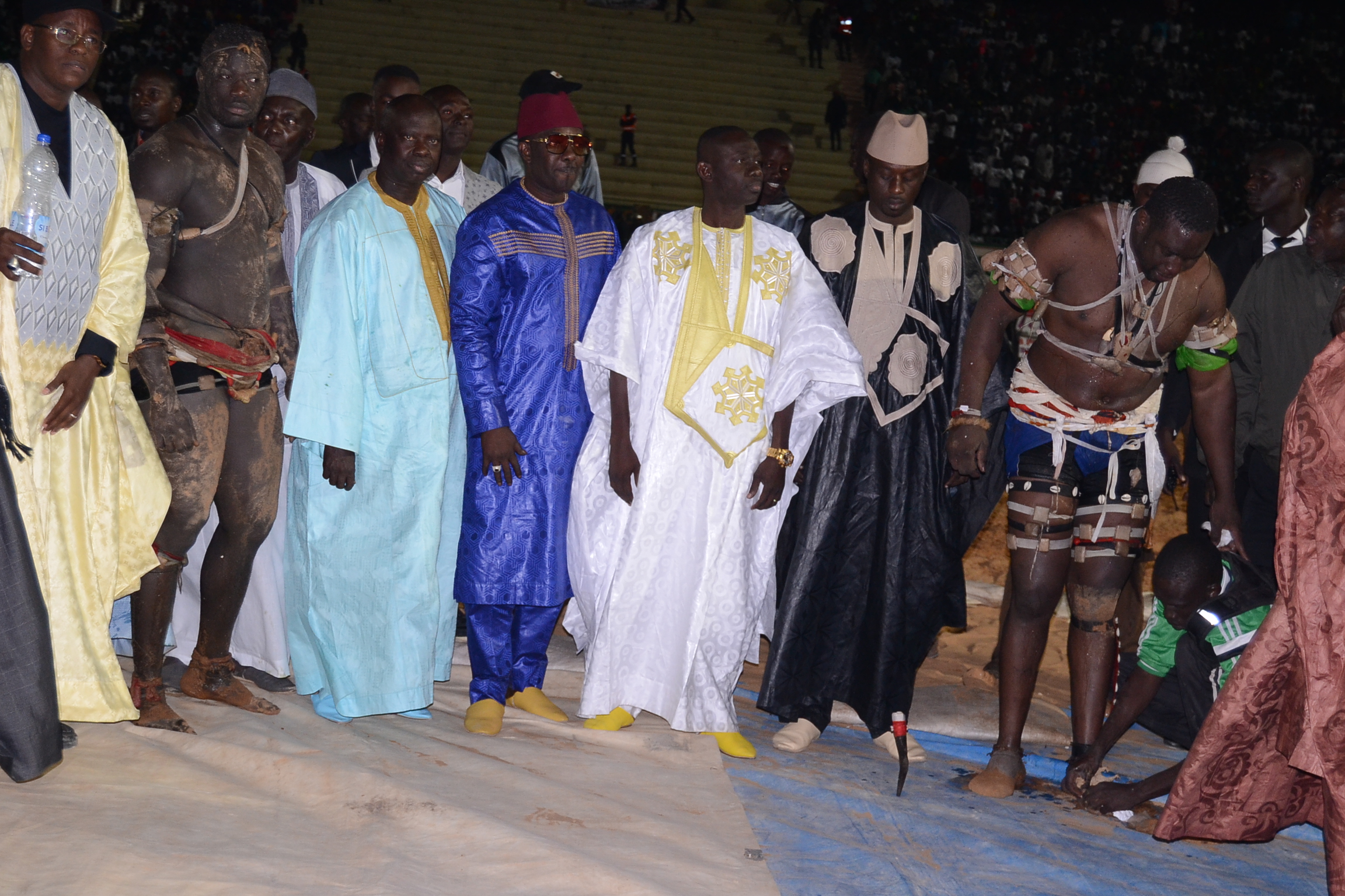 En images du combat de lutte Boy Niang vs Gouy Gui par PAF PRODUCTION de Pape Abdou Fall au stade Demba Diop.