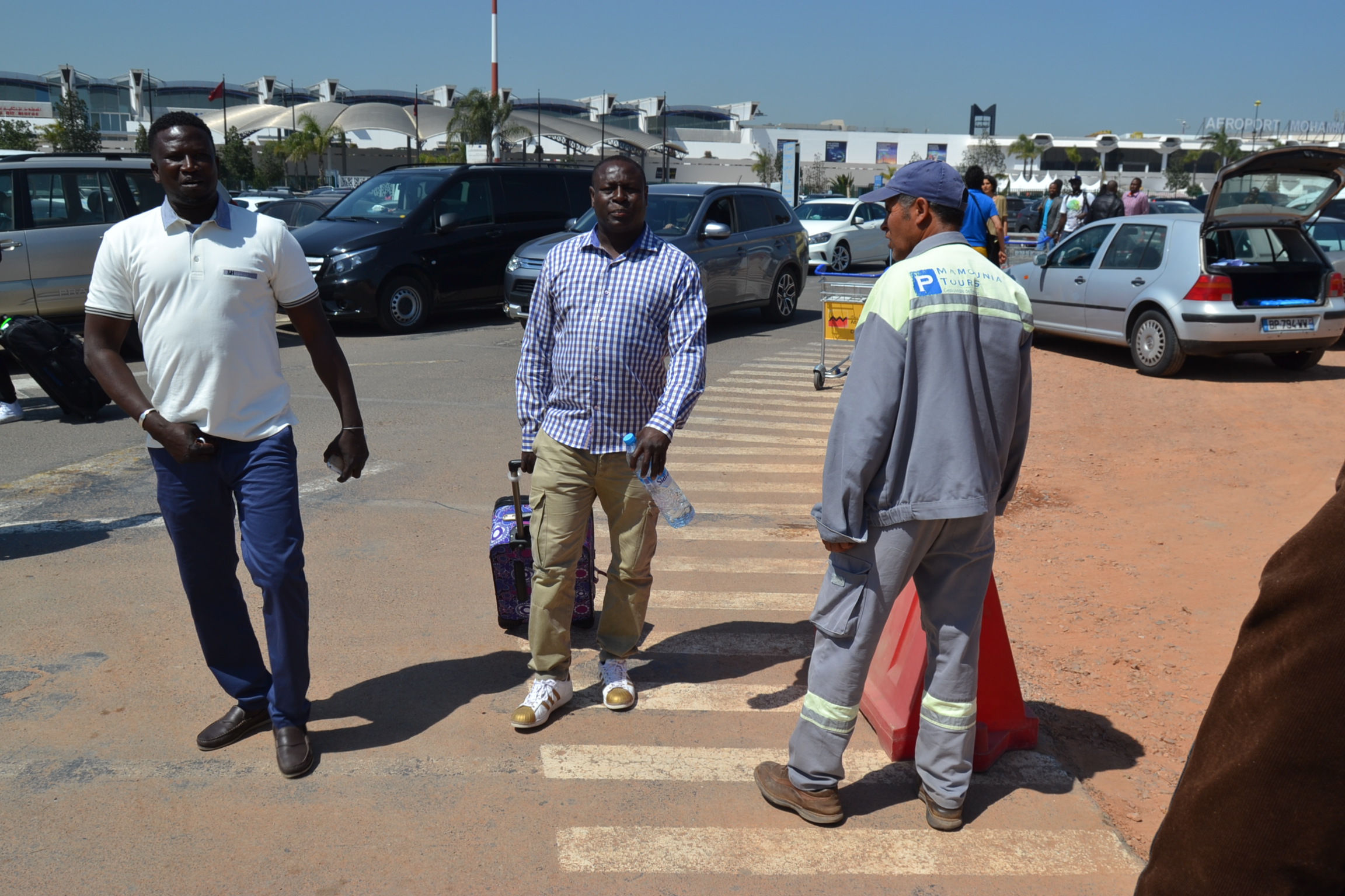 Arrivée de la génération consciente de Pape Diouf à Casablanca pour le "Grand bégué" du 08 avril.