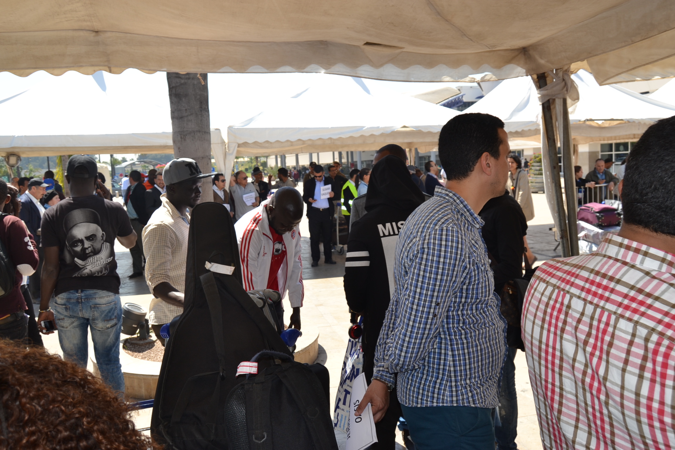 Arrivée de la génération consciente de Pape Diouf à Casablanca pour le "Grand bégué" du 08 avril.