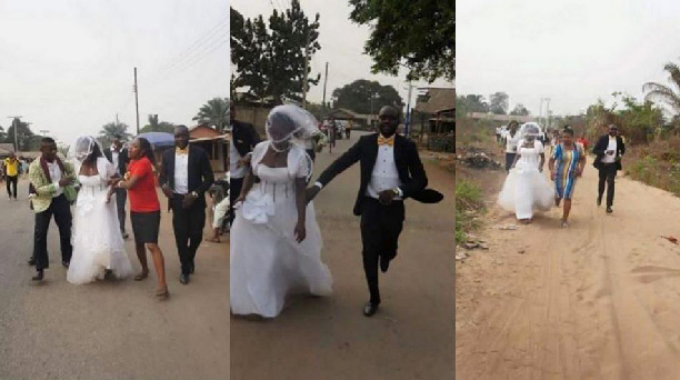 En images: la mariée s’enfuit de l’église après avoir appris que son fiancé n’est pas un riche pétrolier