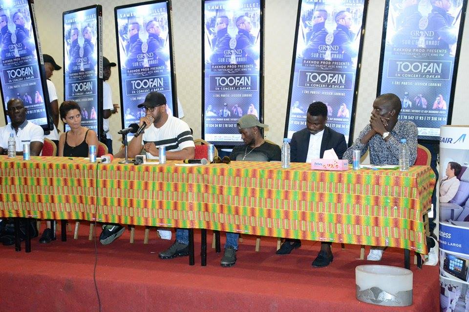 JOUR J- 02: TOOFAN face à la presse Sénégalaise pour le concert du 15 juillet à l'Esplanade du grand theatre.