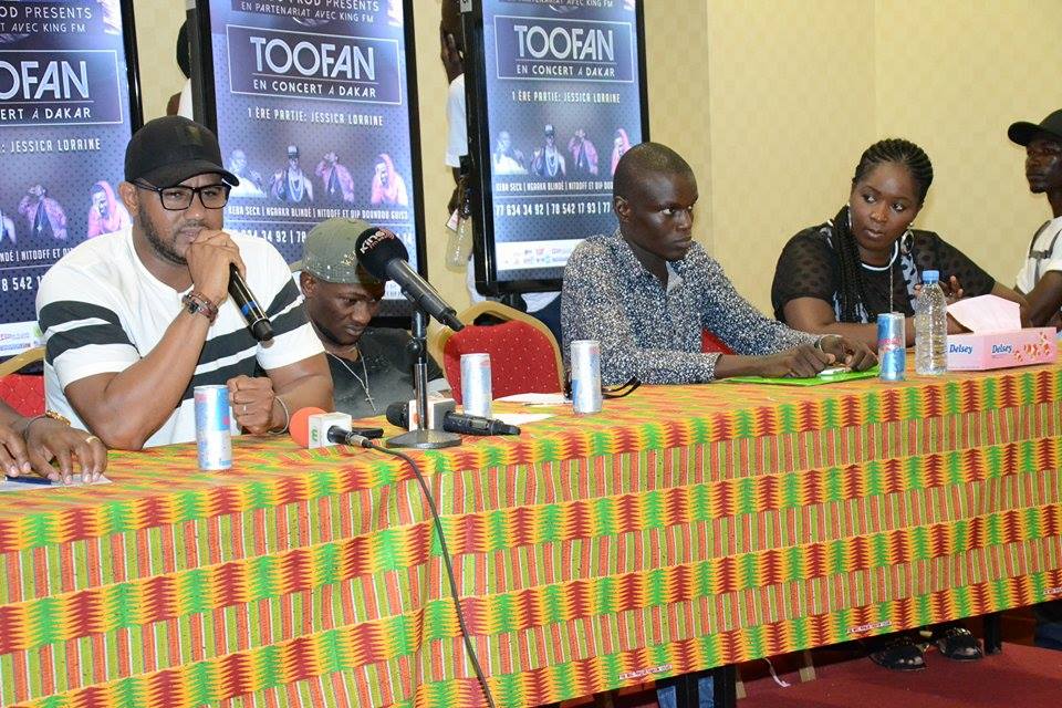 JOUR J- 02: TOOFAN face à la presse Sénégalaise pour le concert du 15 juillet à l'Esplanade du grand theatre.