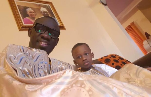 Le Tabaski de Pape Diouf avec son fils!