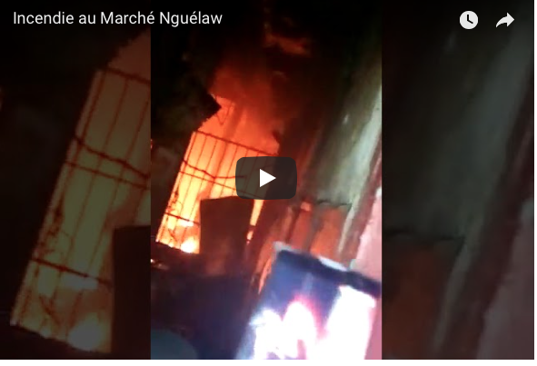 Incendie au marché Nguélaw