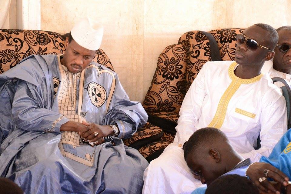 Le petit fils de Serigne Fallou,Serigne Galas Mbacké fils de Serigne Abdoukarim Borom Makali ak Makhla chez Pape Diouf pour présenter ses condoléances;