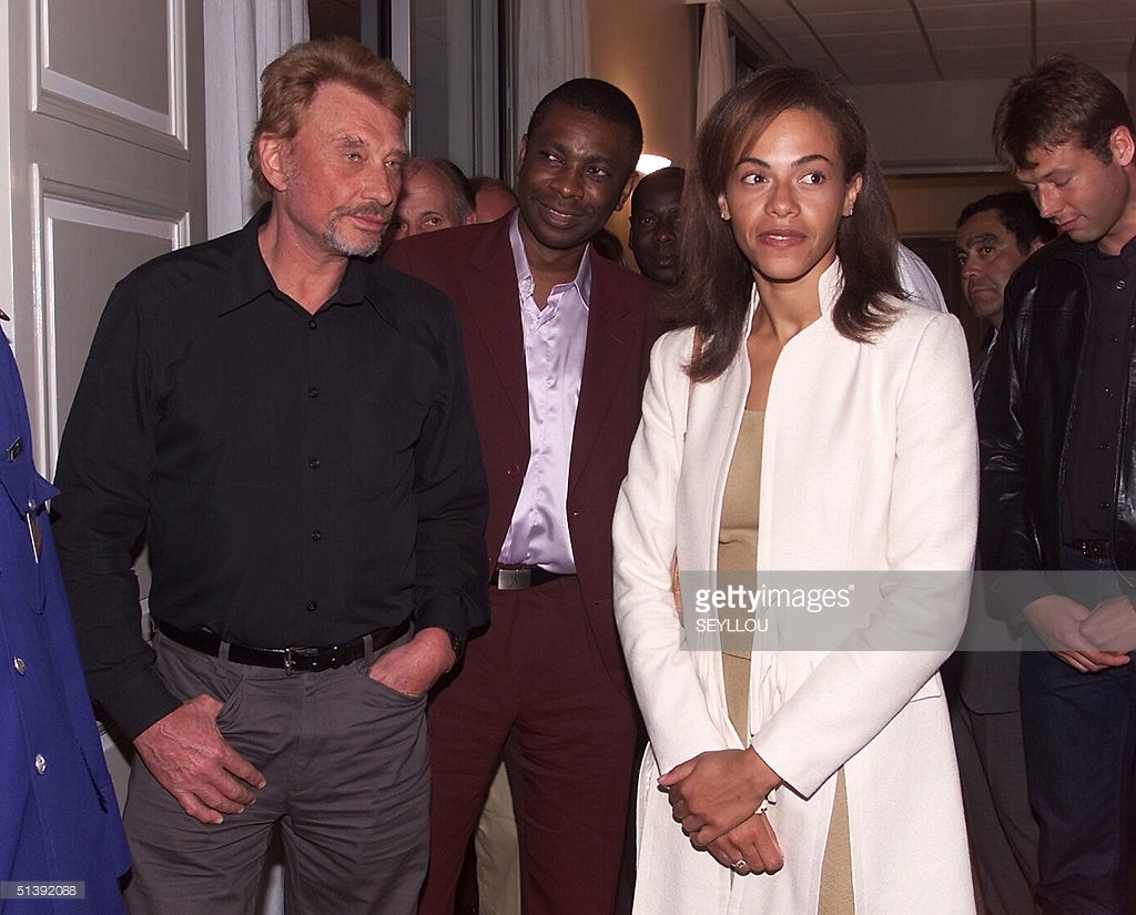 Photos : Youssou Ndour, Syndièly Wade et Johnny Halliday