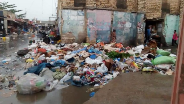 Le marché de Rufisque tel un capharnaüm au lendemain de la première pluie