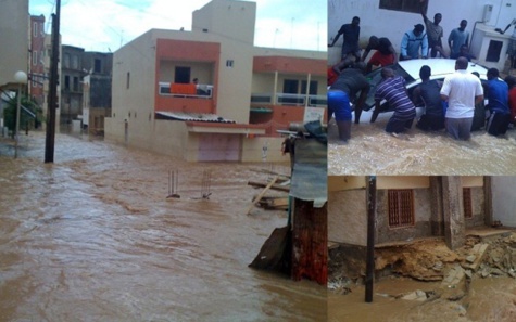 Dégâts collatéraux de la pluie : 1 mort et plusieurs blessés à Pikine, manifestation de colère à Touba