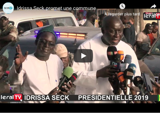 VIDEO - A Dissong Passy, Idrissa Seck déplore le mauvais déroulement de la campagne arachidière