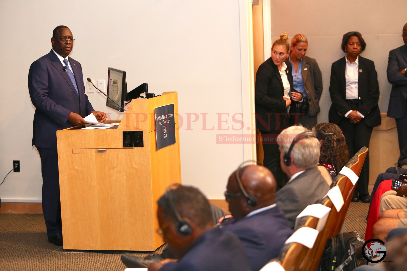 Les images du Macky Sall en visite à l'université de Yale à New Heaven aux USA.