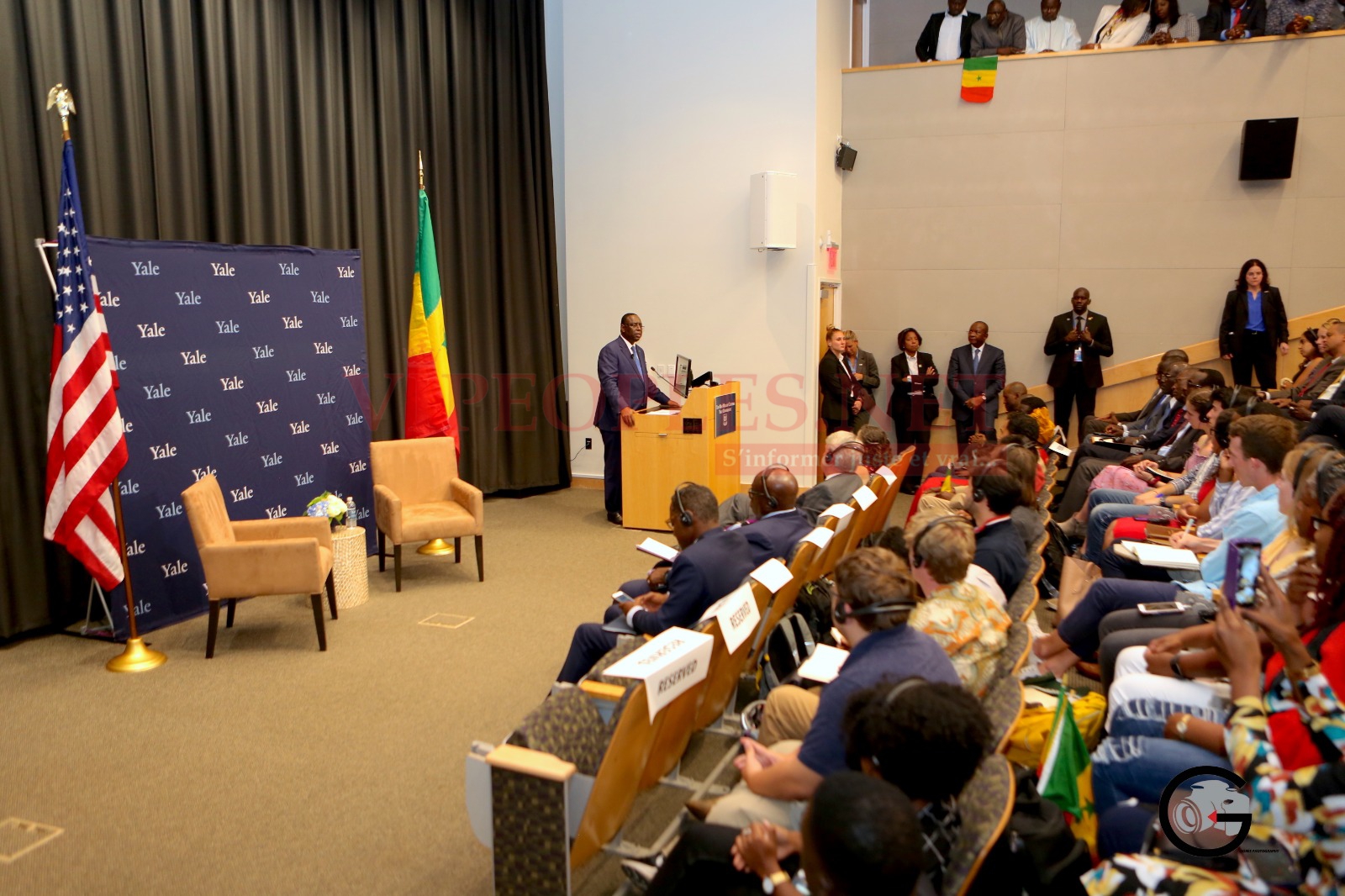 Les images du Macky Sall en visite à l'université de Yale à New Heaven aux USA.