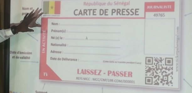 Code de la presse: Des Specimens de la carte Nationale de Presse présentés aux journalistes