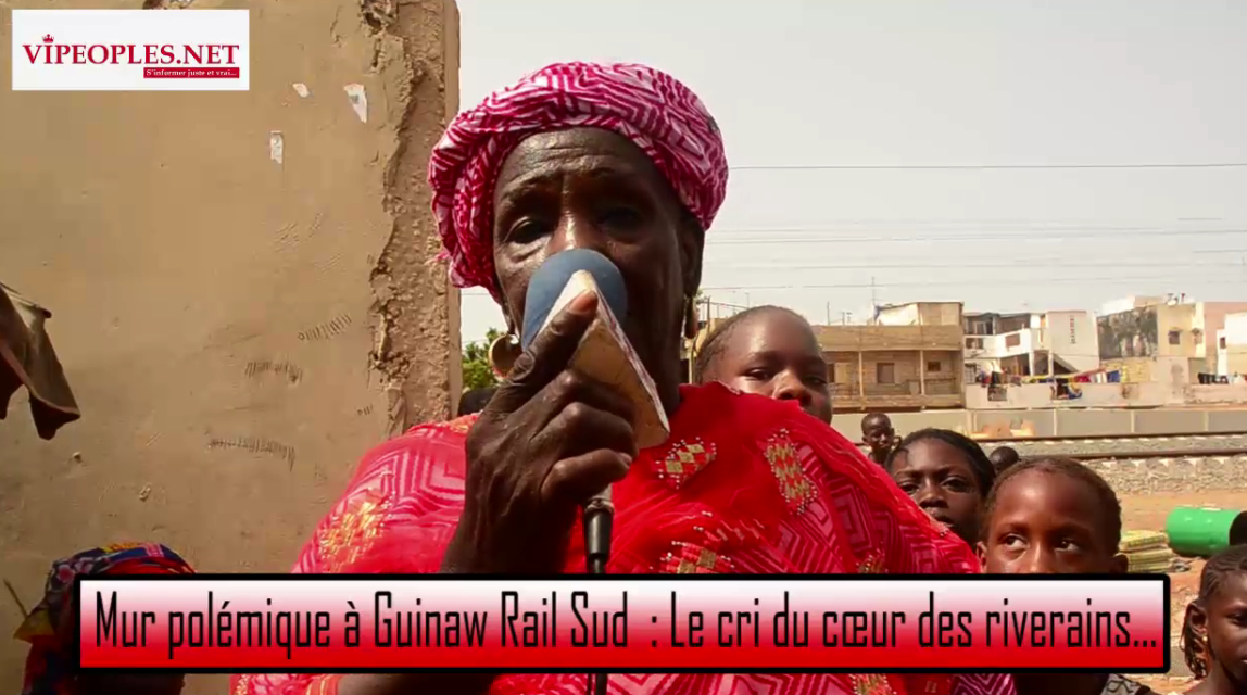 VIDÉO: Les habitants de Guinaw Rail très en colère avec les constructions du TER et réclament des passerelles.