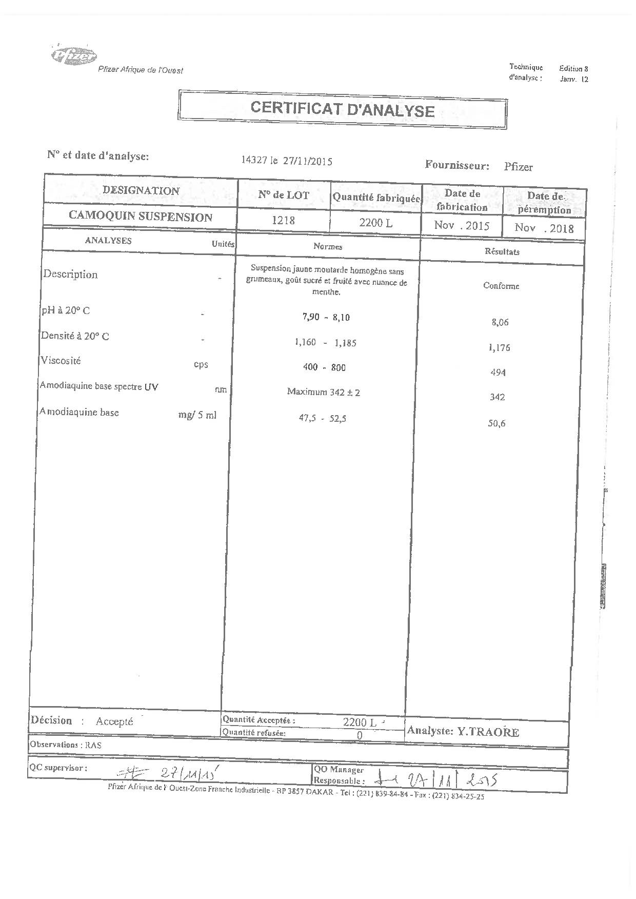 Sa filiale de Dakar fermée : Pfizer, industrie pharmaceutique trafique et fait du faux et usage de faux