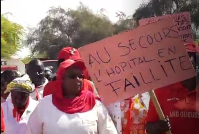 Hôpital de Richard Toll : les travailleurs en sit-in pour exiger le paiement de leurs indemnités