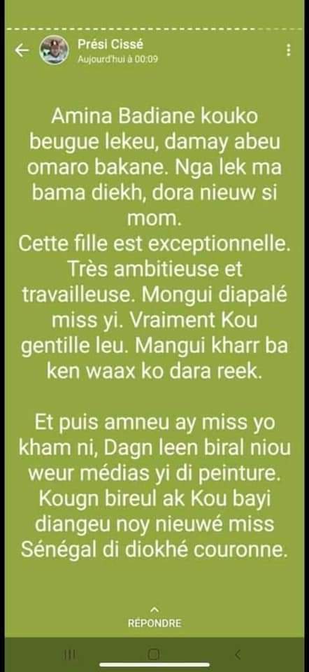 En perte de vitesse: Prési Cissé défend Aminata Badiane, l'organisatrice du concours " Miss Sénégal "