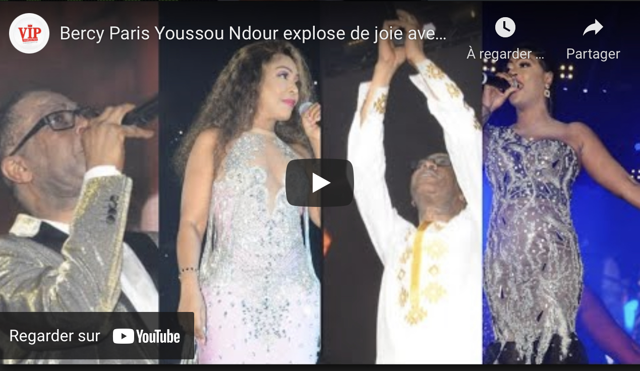 Bercy Paris Youssou Ndour explose de joie avec le son Sénégal Rek sur la scène devant son public