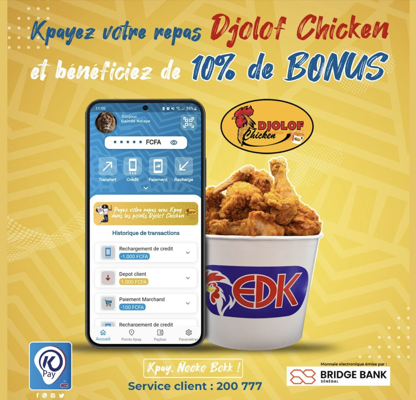 Désormais Kpayez votre repas et bénéficiez de 10% de bonus, N'attendez plus, téléchargez votre application en cliquant ici :