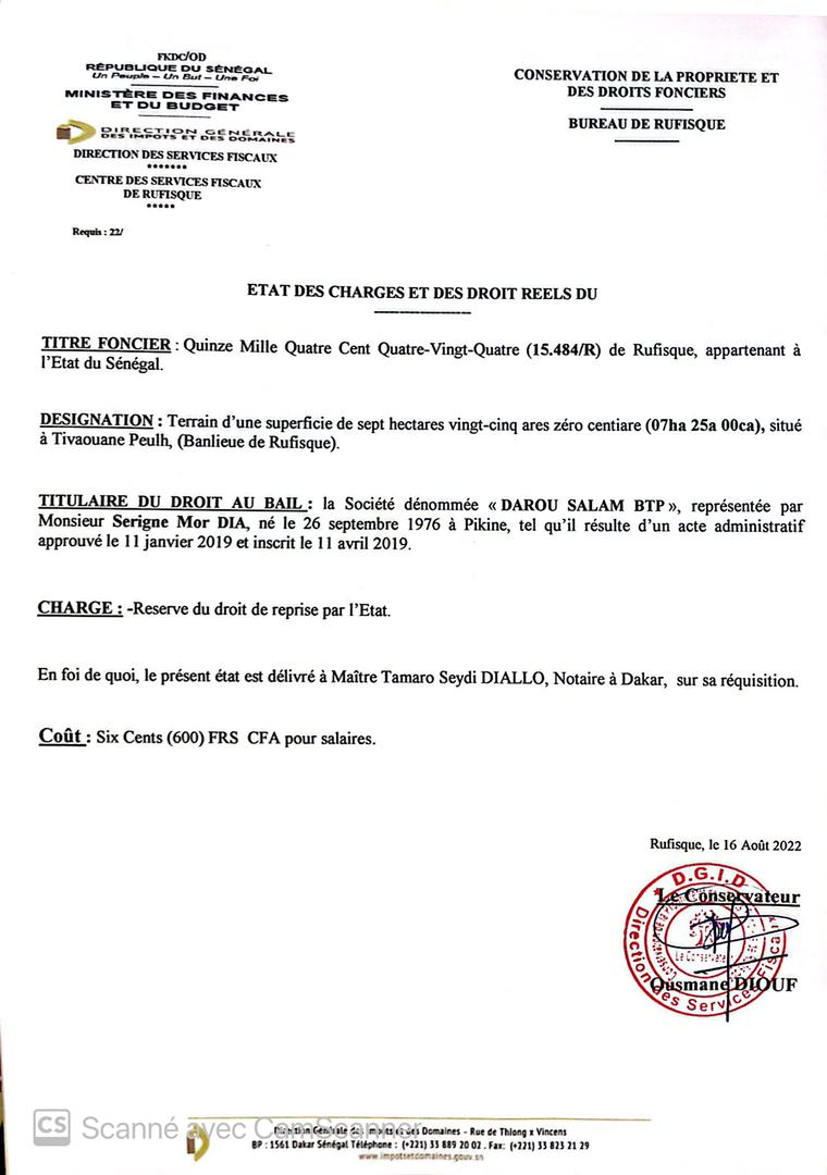 Toute la vérité sur l’affaire Amina Sanghot et les frères de Abdoulaye Dia Senico, Mor et Moustapha ( Documents )