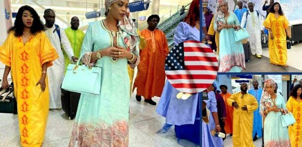 Tournée américaine : Sokhna Aida Diallo accueillie comme une reine par ses fidèles à l’aéroport