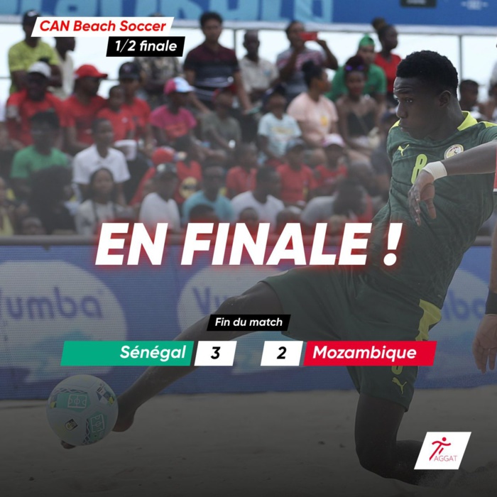 Beach Soccer: le Sénégal bat le Mozambique (3-2) et va rejouer l'Egypte en finale