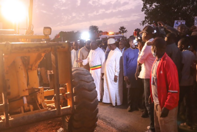 Lancement des travaux de l’autoroute Dakar-Tivaouane et des routes voisines : le discours du président Macky Sall