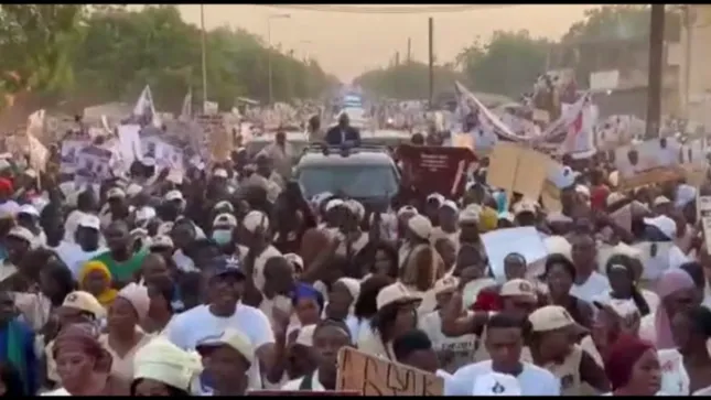 Sédhiou : Macky Sall accueilli par une foule immense