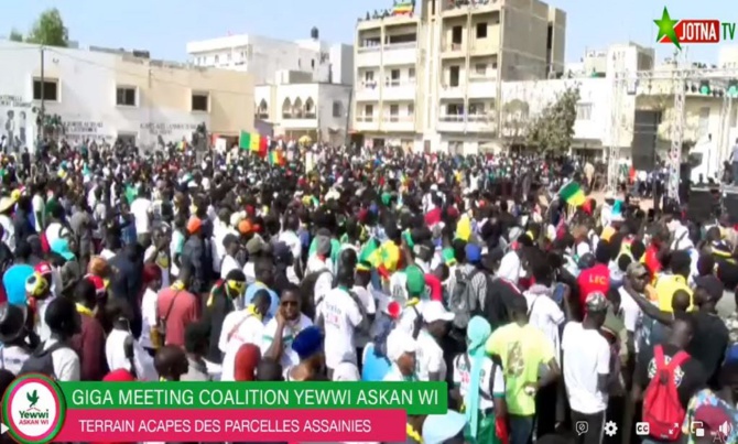 Meeting de la Coalition YAW aux Parcelles : Le terrain ACAPES refuse du monde, aucun incident signalé pour le moment