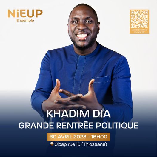 NIEUP ENSEMBLE: Khadim Dia lance son mouvement ce 30 avril à la Sicap rue 10