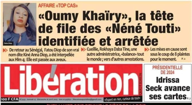 Affaire Top cas : La tête de file des "Néné Touti" arrêtée