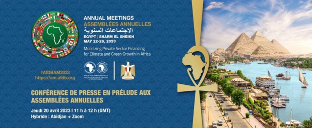 Assemblées annuelles de la Banque africaine de développement : Une conférence de presse prévue le 20 avril prochain