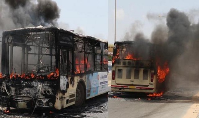 Sonko condamné : à Ziguinchor, le siège de Postfinances incendié, deux bus de Dakar Dem Dikk incendiés à Mbour