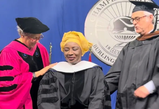 Titrée de Doctor Honoris Causa du Champlain College,: Aminata Mimi Touré distinguée aux Etats-Unis