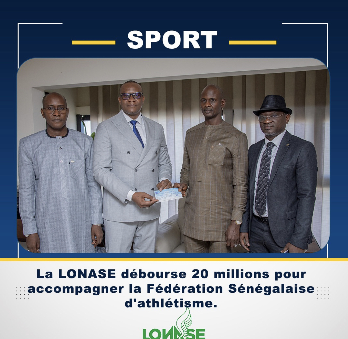 SPORT : LA LONASE DEBOURSE 20 MILLIONS POUR ACCOMPAGNER L’ATHLETISME