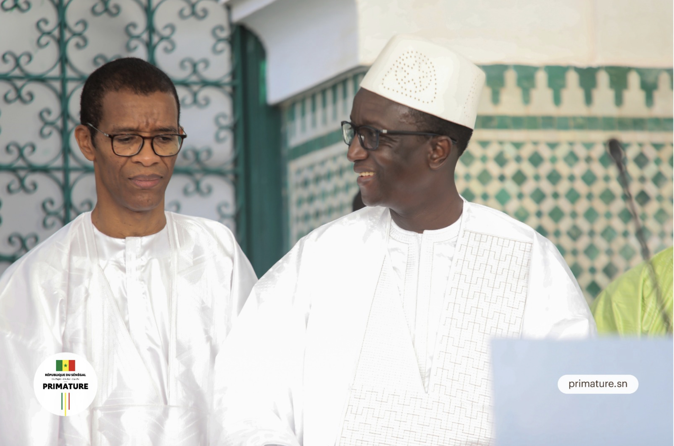 GRANDE MOSQUÉE: Les images du premier  ministre Amadou BA à la prière de la tabaski