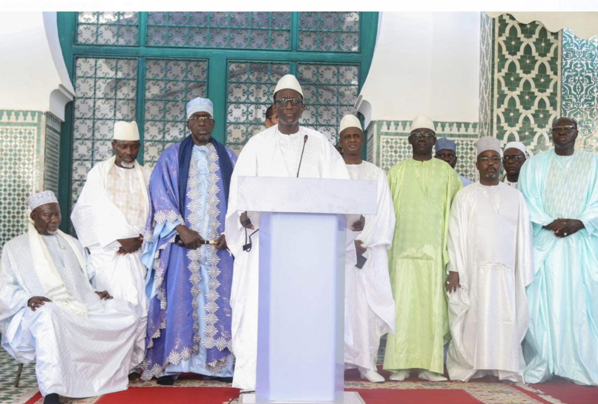 GRANDE MOSQUÉE: Les images du premier  ministre Amadou BA à la prière de la tabaski