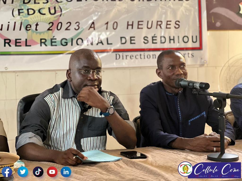 Remise de financements aux acteurs des cultures urbaines dans des régions de l'intérieur à SEDHIOU.