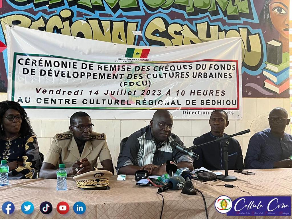 Remise de financements aux acteurs des cultures urbaines dans des régions de l'intérieur à SEDHIOU.