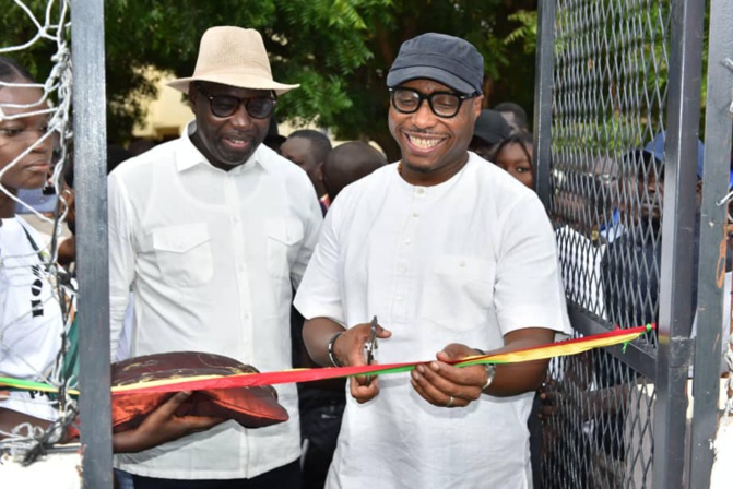 Inauguration du terrain de foot "Calcio" de Amitié 3: Barth Dias magnifie les valeurs d'amitié et de solidarité…