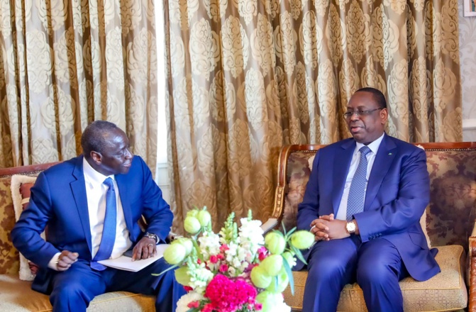 Sommet de l'ONU à New York : le Président Macky Sall en entretien avec Ousmane Diagana, et Tony Blair