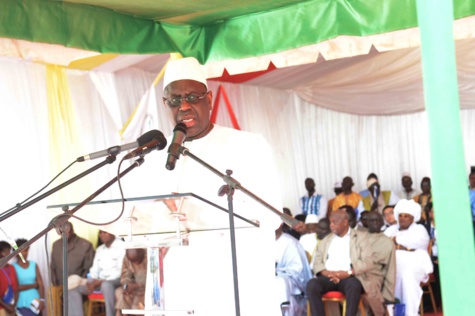 Dicours du Président Macky Sall au lancement des travaux du tronçon routier Dinguiraye-Nioro-Keur Ayib,