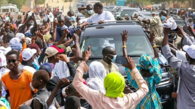 Tournée économique du président Macky Sall : la mobilisation laisse place aux embouteillages à Kaolack