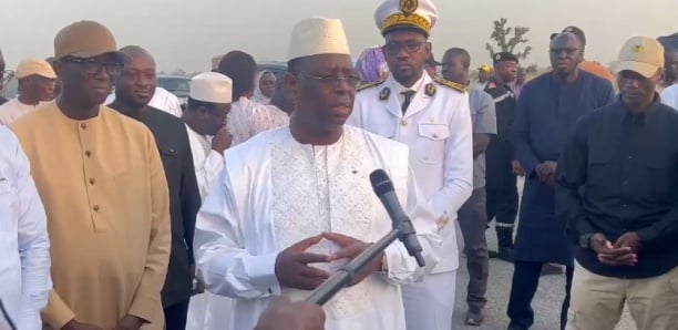 Macky Sall Clôture Sa Tournée Par Une Visite Du Chantier De L’autoroute Mbour-Fatick-Kaolack