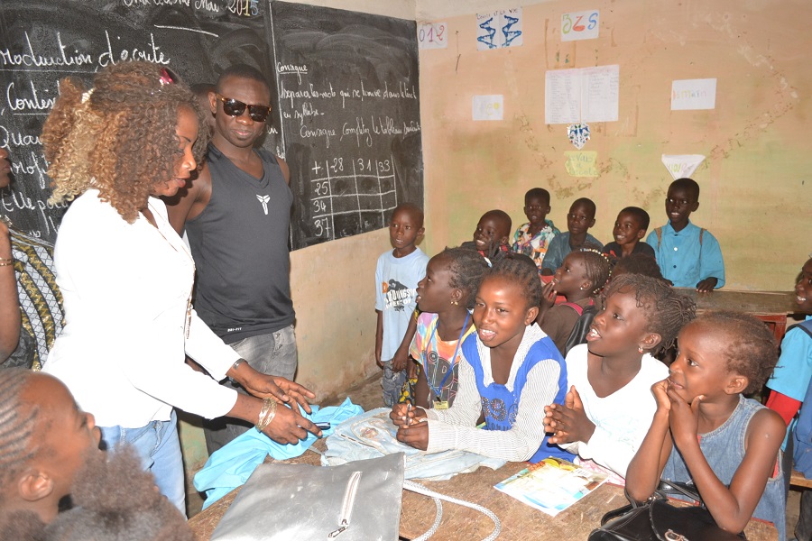 Le chanteur Pape Diouf désigné parrain de l'école  qui porte son nom à Guinaw Rail.