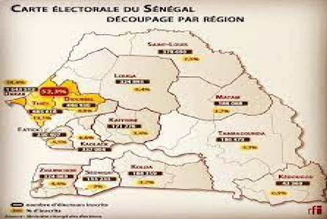 La carte électorale de la Présidentielle 1214 bureaux de plus par rapport aux Législatives