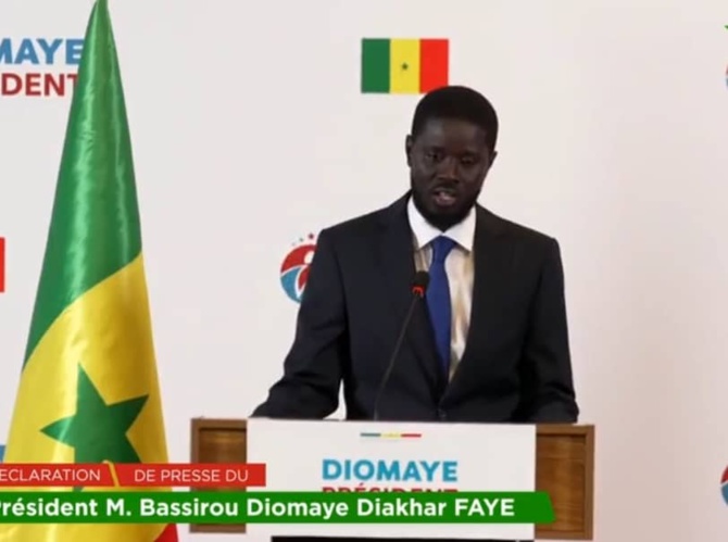 Elu Président du Sénégal: L'intégralité de la déclaration du Président Bassirou Diomaye Faye, du 25 mars 2024